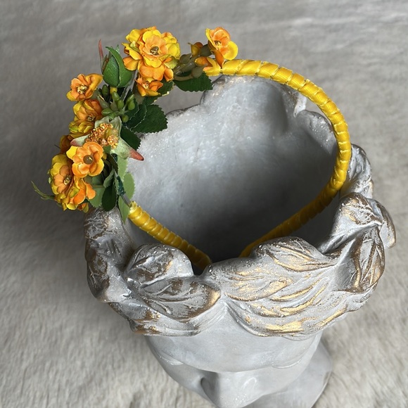 Yellow Orange Wild Rose Headband - Picture 8 of 16